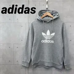 adidas アディダス トレフォイル フーディー スウェット メンズ S 灰