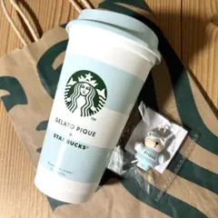 スターバックス ジェラートピケ リユーザブルカップ ベアリスタキャップ
