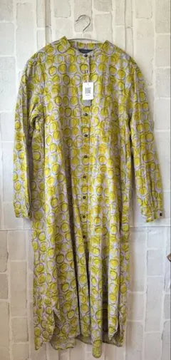 ◎新品◎CALINER カリネ　総柄シャツワンピース