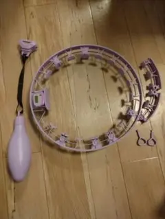 パープル フラフープ デジタルカウンター付き