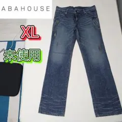 【未使用】ABAHOUSE　アバハウス　デニムジーンズ　フレアパンツ　XLのサムネイル