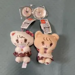 mikko×Sanrio ドーナツデザインマスコット ムース ラテ 2種セット