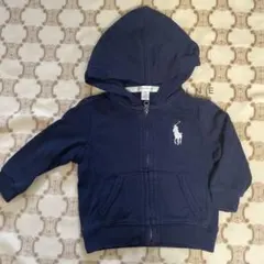 ポロ・ラルフ・ローレン フード付きトレーナー パーカー　ネイビー　85