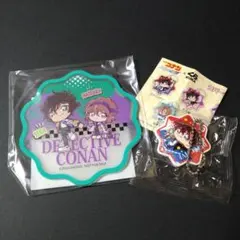 【ラバーコースター　ラバーチャーム　2種セット】くら寿司　名探偵コナン　コラボ