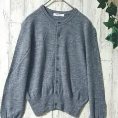 【美品】MACPHEE マカフィー カーディガン　グレー クルーネックS
