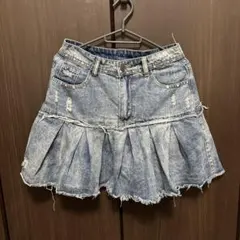 ミニスカート デニムスカート　フリル付き　Y2K 【SHEIN】