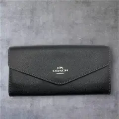 美品 COACH C金具 長財布 ブラック レザー 箱付 - メルカリ