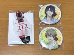 新テニスの王子様 テニプリ カフェ サマバレ 缶バッジ アクキー 侑士 謙也