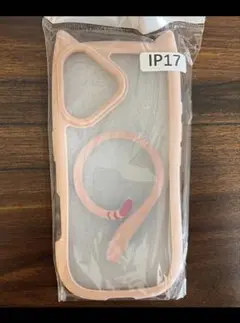 猫耳 × しっぽ iPhone 17用ケース ピンク
