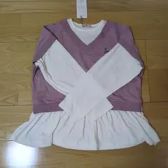 新品　パペルラピス ベストレイヤード風ギャザープルオーバー150〜160センチ