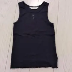 【美品！】H＆М 紺色 タンクトップ 130cm☆のサムネイル