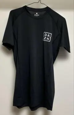 DAZN ダゾーン　スポーツ　Tシャツ　ブラック　撥水加工伸縮性