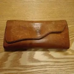 レザー製ブラウン長財布