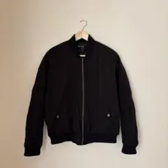 ブラック MA-1 ボンバージャケット　ブルゾン　アウター