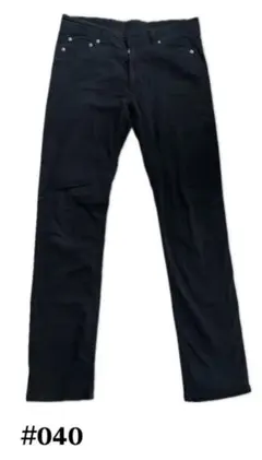 ブラックデニムパンツ スリムフィット