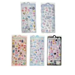 ✨早い者勝ち✨ ぷっくりシール 5点セット BONBON DROP 立体 デコ