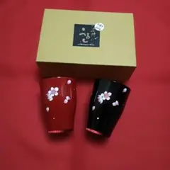 朱塗り桜蒔絵酒器三点セット - メルカリ