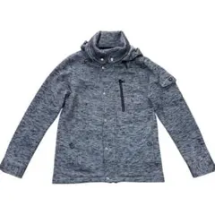 BEAMS HEART ビームスハート 杢調 ニットフリース フーデッドブルゾン