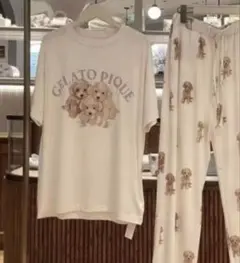GELATO PIQUE 犬イラスト ルームウェア プードル