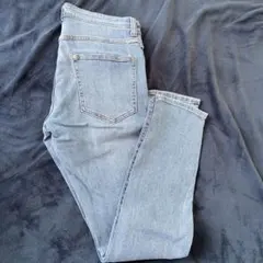 まな様 H&M スキニーデニム ライトブルー ハイウエスト