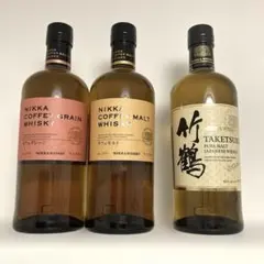 ニッカウイスキー 3本セット カフェグレーン カフェモルト 伊達 - メルカリ