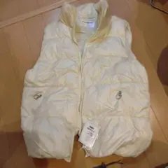 新品アイボリー ダウンベスト FASHION