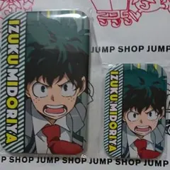 あたり【 ヒロアカ 緑谷出久 セット】まるかくカンバッジ５ 缶バッジ