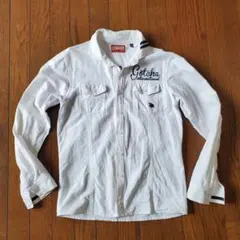 Gotcha ホワイト 長袖シャツ Mサイズ