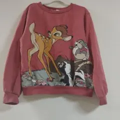 H＆M120.130✰ディズニーコラボ　バンビスウェット　ザラ、ユニクロ好きに