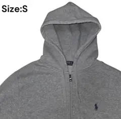 Polo Ralph Lauren 裏起毛 ジップ パーカー グレー