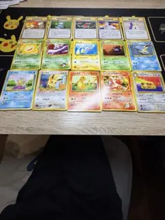 ポケモンカード旧裏まとめ売り ヒトカゲ&イーブイ計15枚セット