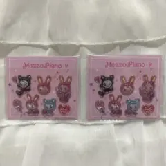 【セブンイレブン】ぷっくりシール メゾピアノ ベリエちゃん 2枚セット ナルミヤ