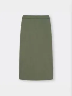 GU 完売品 カットソースリットナローミディスカート