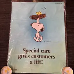 【希少】スヌーピーとウッドストックのポスター 送料無料