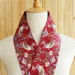 BEST　OF　MORRIS　半衿（いちご泥棒　レッド）