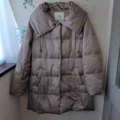 ef-de ベージュ ダウンジャケット