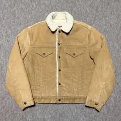 Levi's コーデュロイジャケット ボア 薄茶 美品 USA製 80s 42