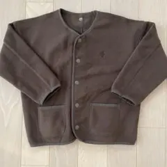 チャオパニックティピー　キッズ　フリース　カーディガン　ジャケット　ブラウン