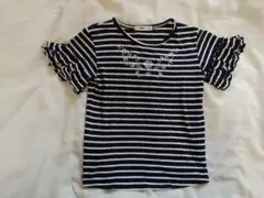 MPS ボーダー フリル袖Tシャツ　140cmのサムネイル