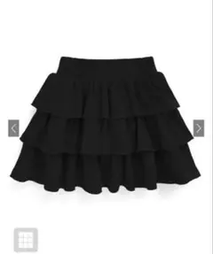 インパン裏地付きスウェットフリルミニスカート[gn360]