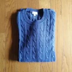 UNIQLO クルーネック ケーブルニット L