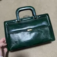 ダークグリーン レトロバッグ