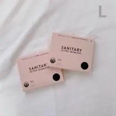 【2点セット】UNIQLO エアリズム 吸水サニタリーショーツ ブラック L