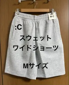 UNIQLO :C スウェットワイドショーツ グレー Mのサムネイル