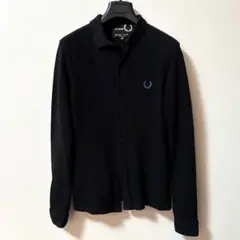 稀少ラフシモンズxフレッドペリー Ｗネームフルオープンポロシャツ XS