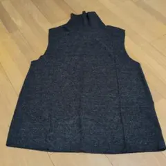グレー ニットベスト M
