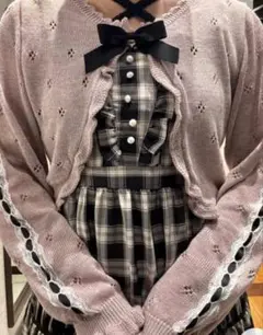 axesfemmePOETIQUEニットカーディガン（木曜日迄22時迄）