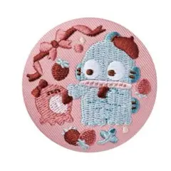 サンリオ　刺繍缶バッジ　ハンギョドン