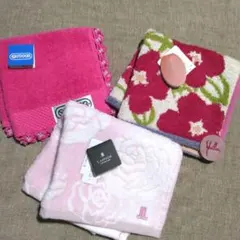 新品未使用 LANVIN.シビラ.アウトドア　 タオルハンカチ3枚セット