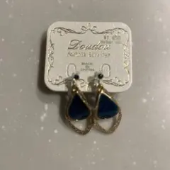 Doudou ネイビー イヤリング